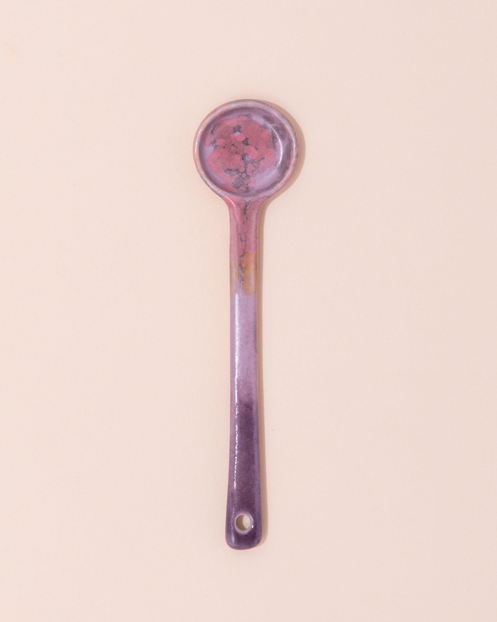 HKLIVING purple ceramic spoon