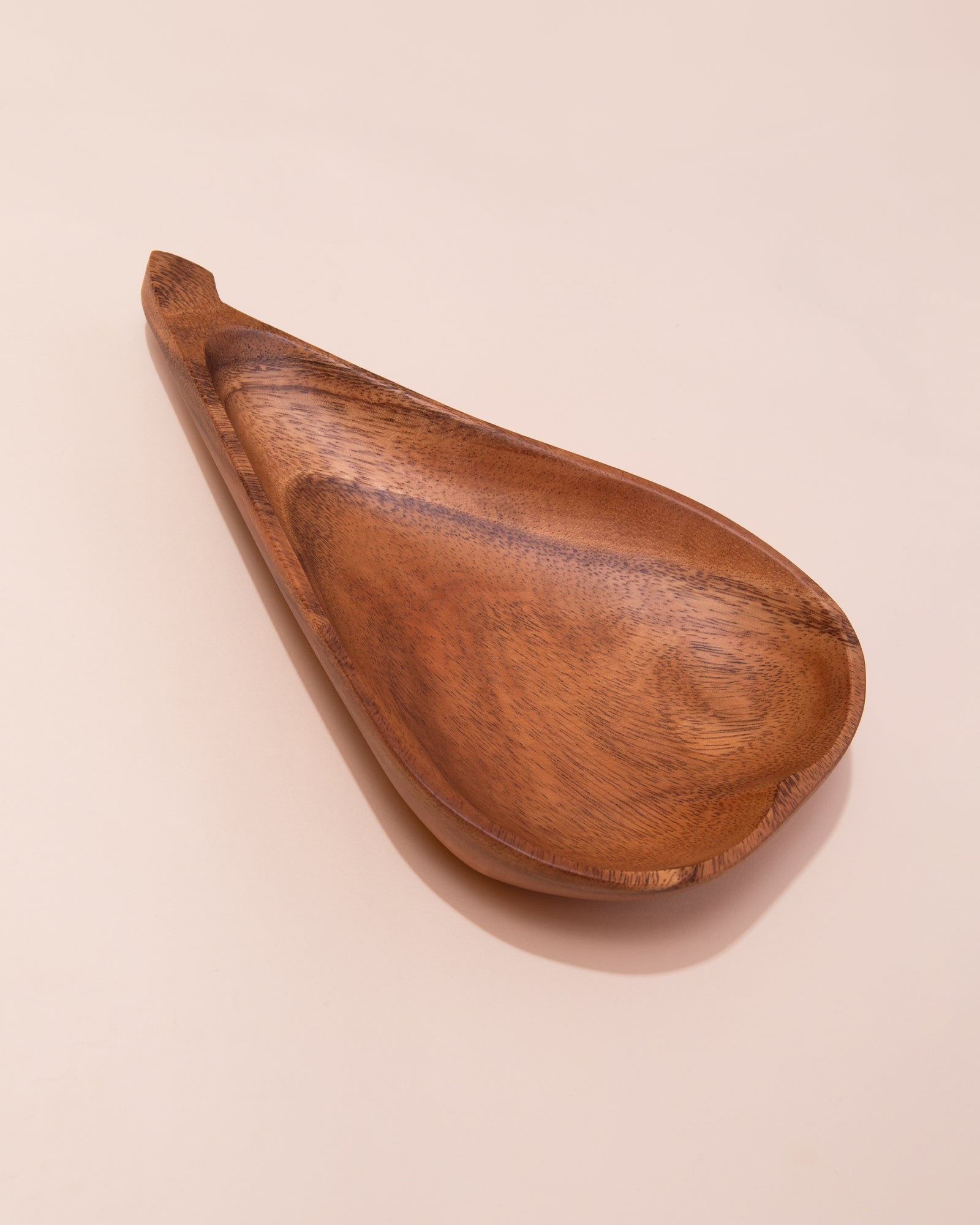 Acacia wooden pear shaped bowl by HKLIVING