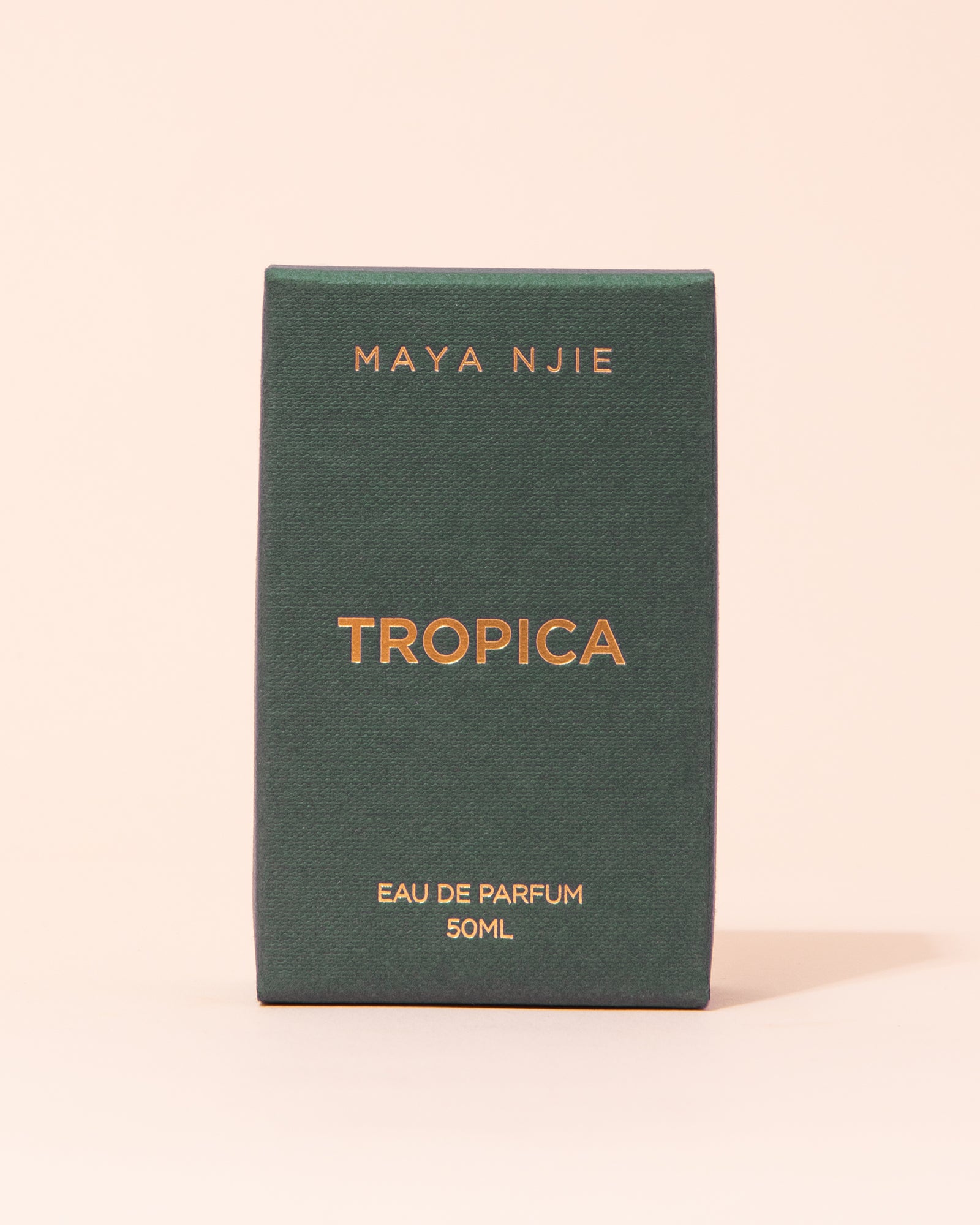 Green box of Maya Njie Tropica fragrance