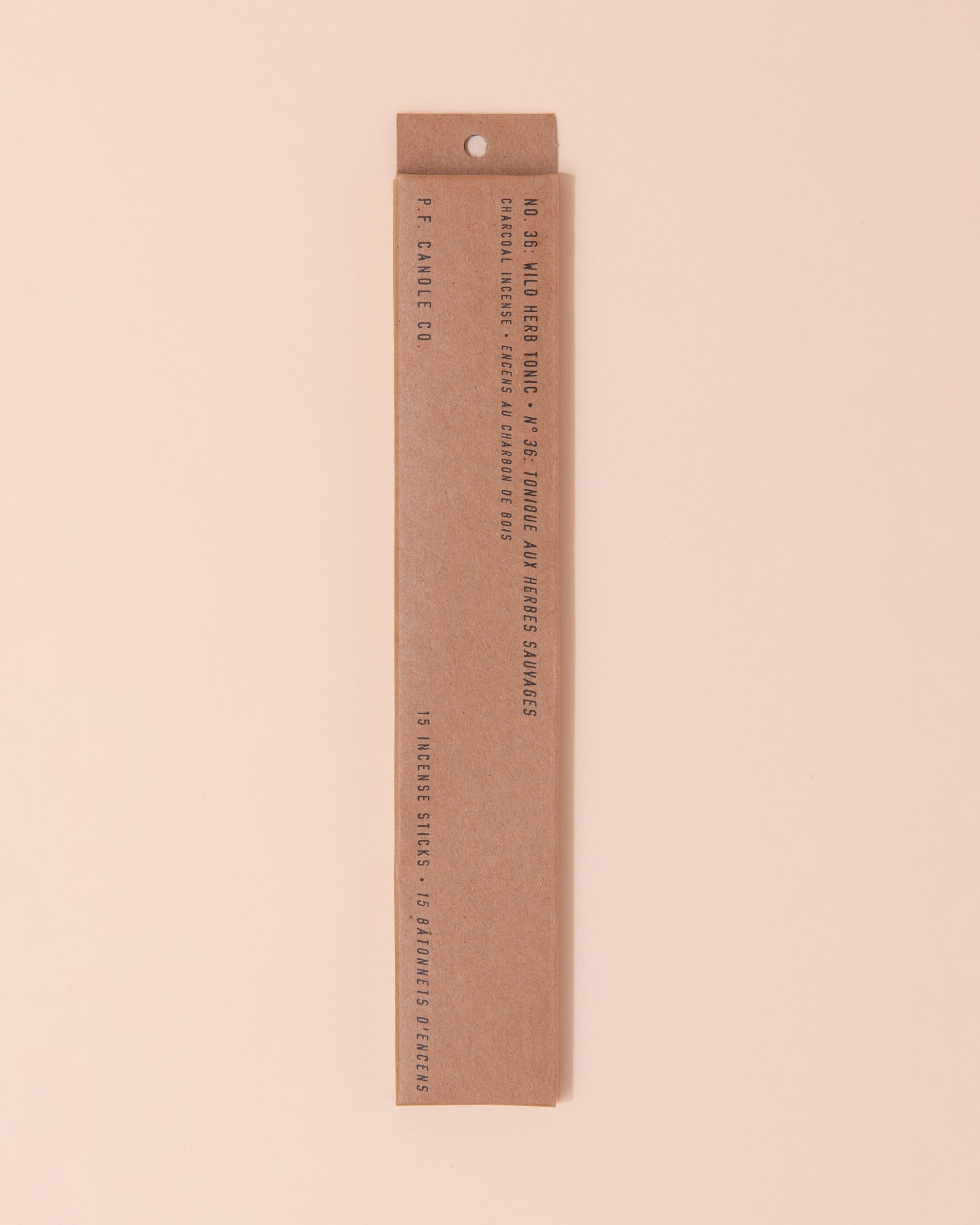 Incense sticks by P.F Candle in brown kraft packaging