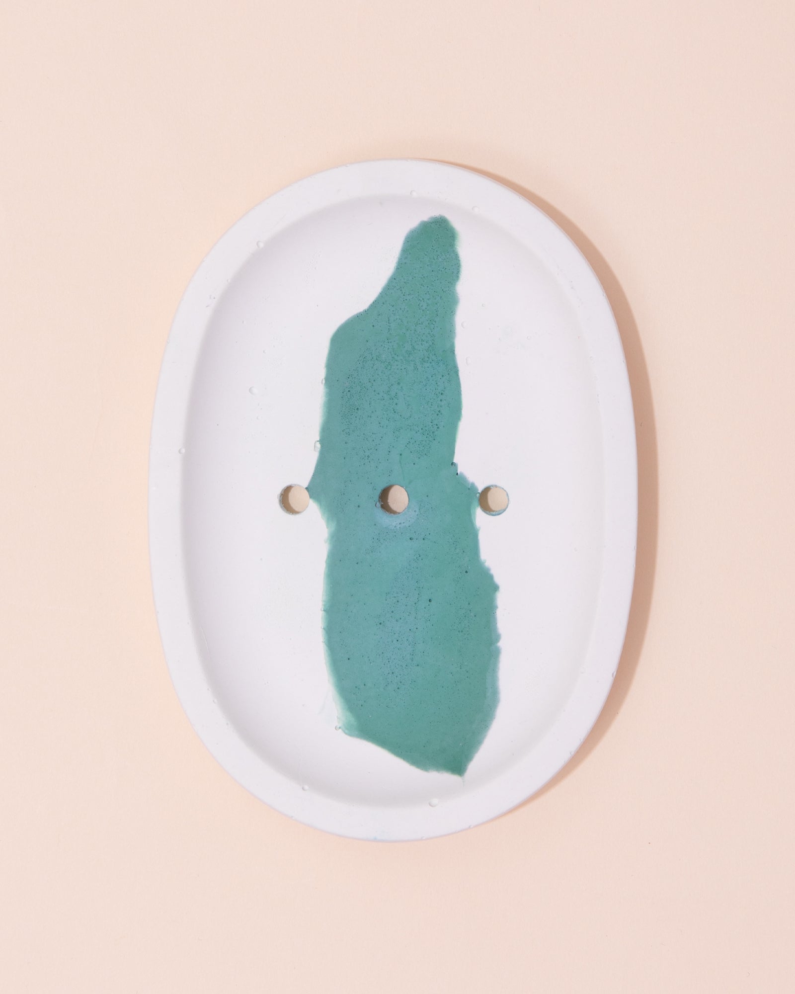 Concrete Soap Dish | Green