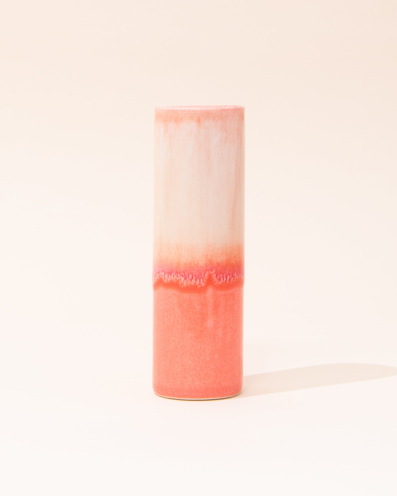 SGW Lab Porcelain Vase | Peach + Cream