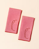 Embroidered Linen Napkin | Chilli
