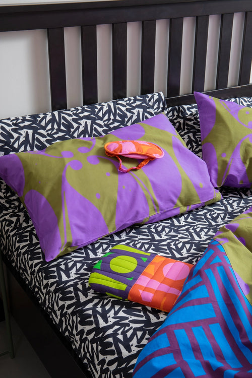 Irregular Sleep Pattern Hot Water Bottle Cover | Chameleon