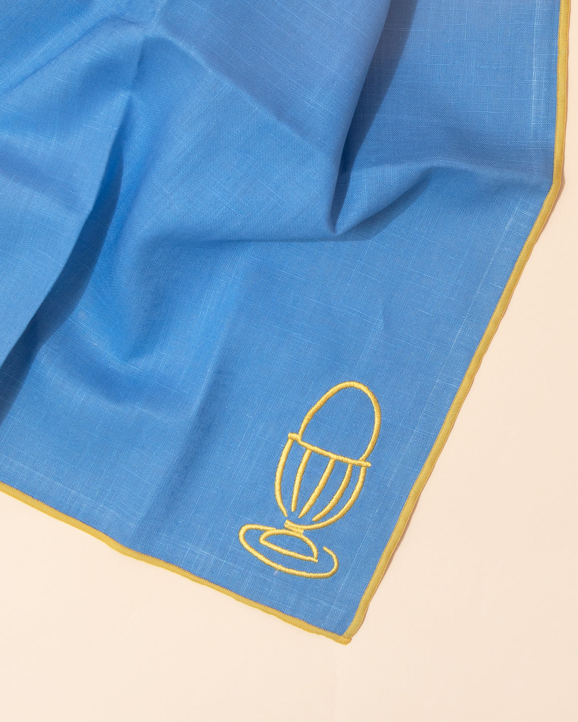 Embroidered Linen Napkin | Boiled Egg
