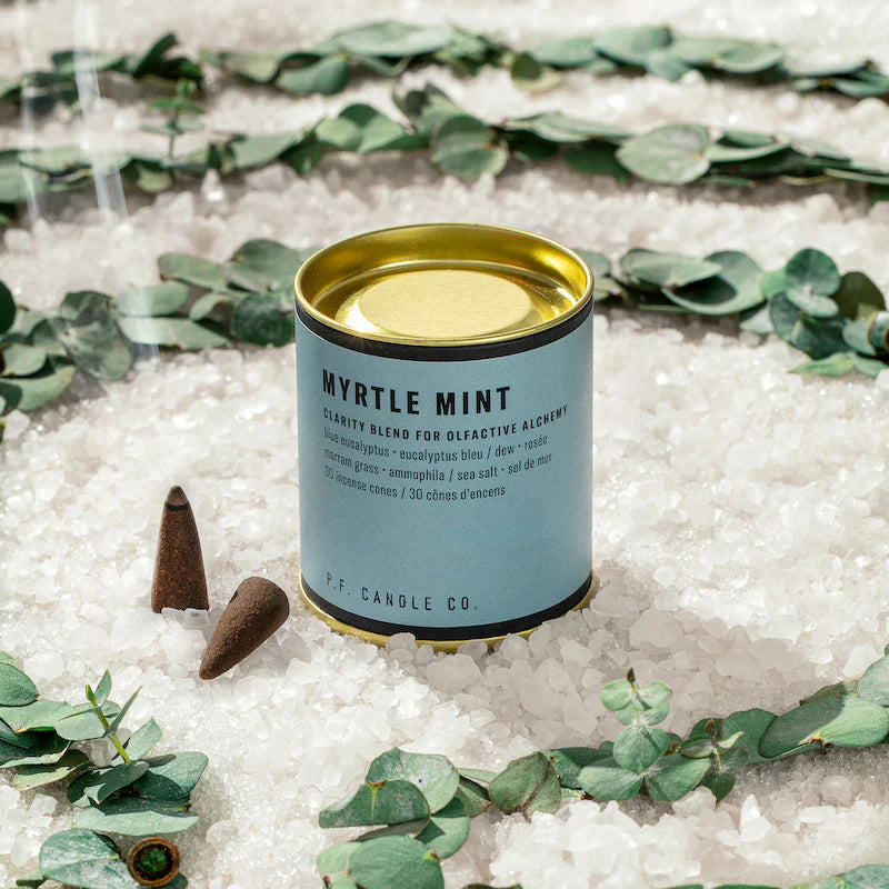 P.F Candle Myrtle Mint Incense Cones