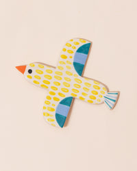 Ceramic Bird Wall Hanging | Yellow