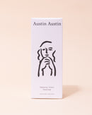 Austin Austin organic palmarosa and vetiver hand soap in black and white box