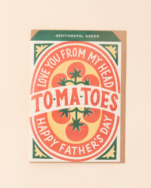 Tomatoes Father's Day Greetings Card