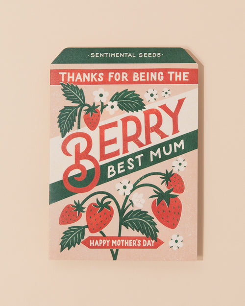 Berry Best Mum Greetings Card