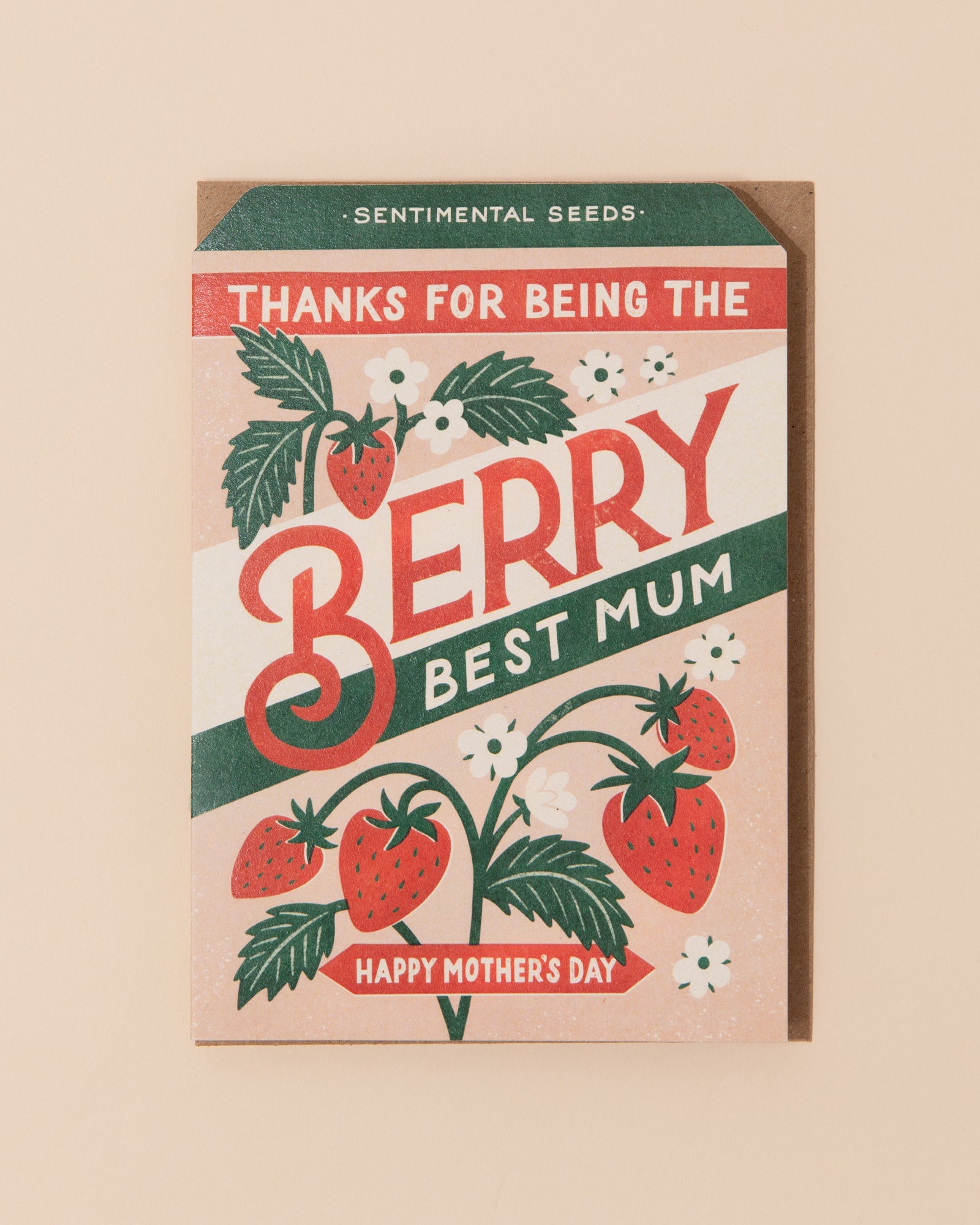 Berry Best Mum Greetings Card