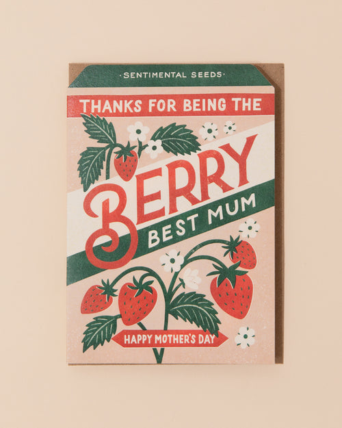 Berry Best Mum Greetings Card