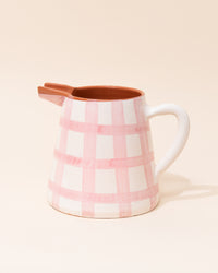 Casa Cubista Grid Pitcher Jug | Pink