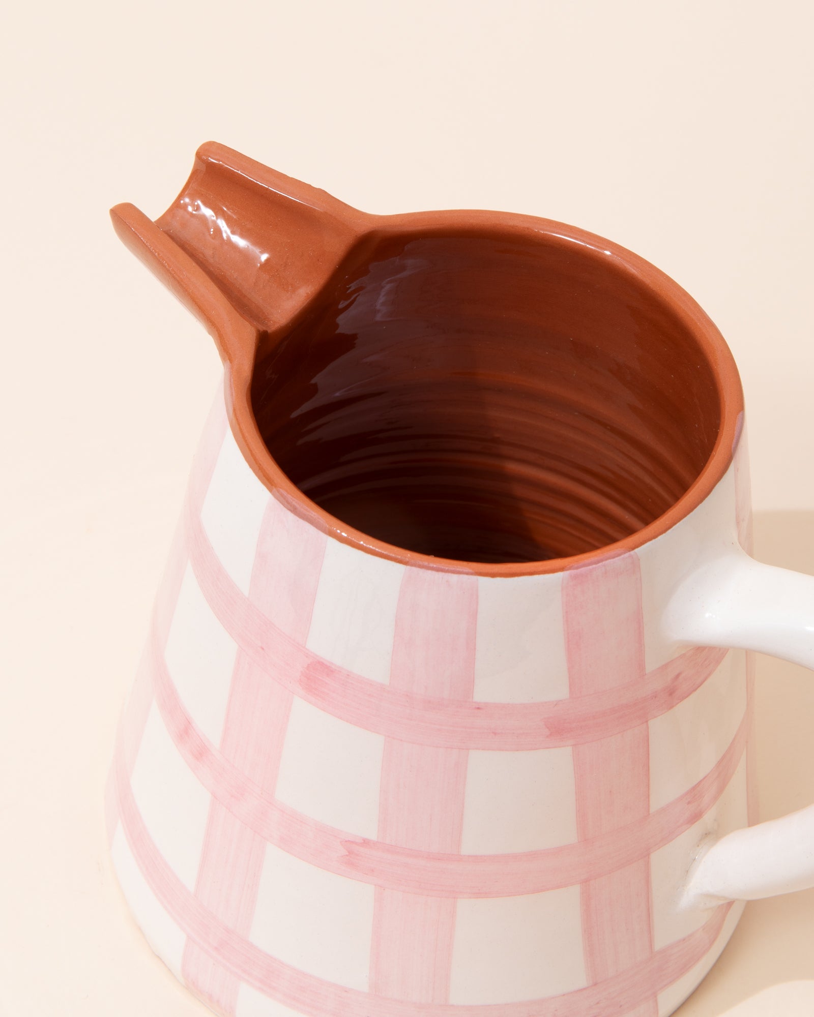 Casa Cubista Grid Pitcher Jug | Pink