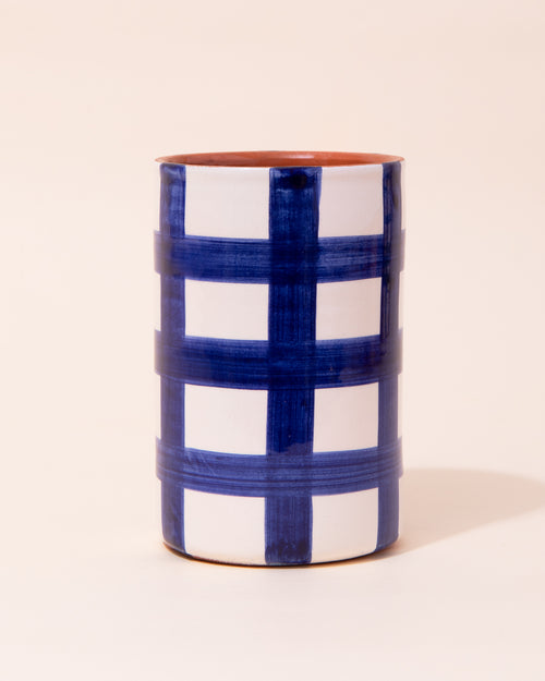 Casa Cubista Grid Tumbler | Blue