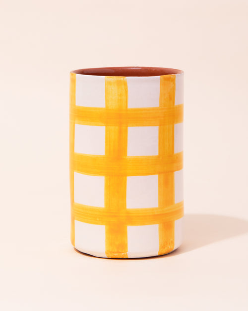 Casa Cubista Grid Tumbler | Yellow