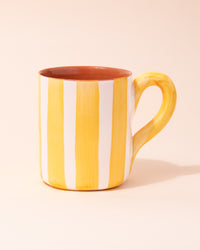 Casa Cubista Bold Stripe Mug | Yellow