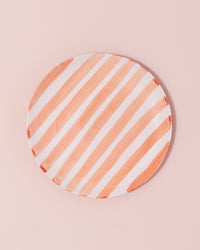 Casa Cubista Bold Stripe Side Plate | Peach