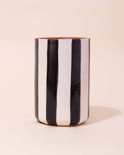 Casa Cubista Stripe Tumbler | Black