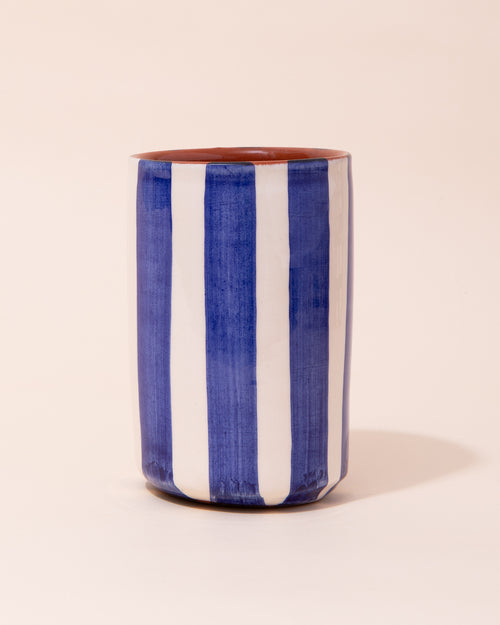 Casa Cubista Stripe Tumbler | Blue