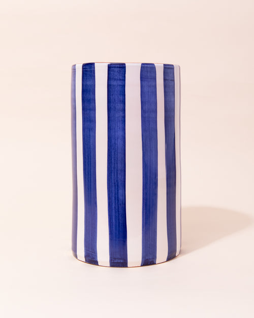 Casa Cubista Bold Stripe Vase | Blue