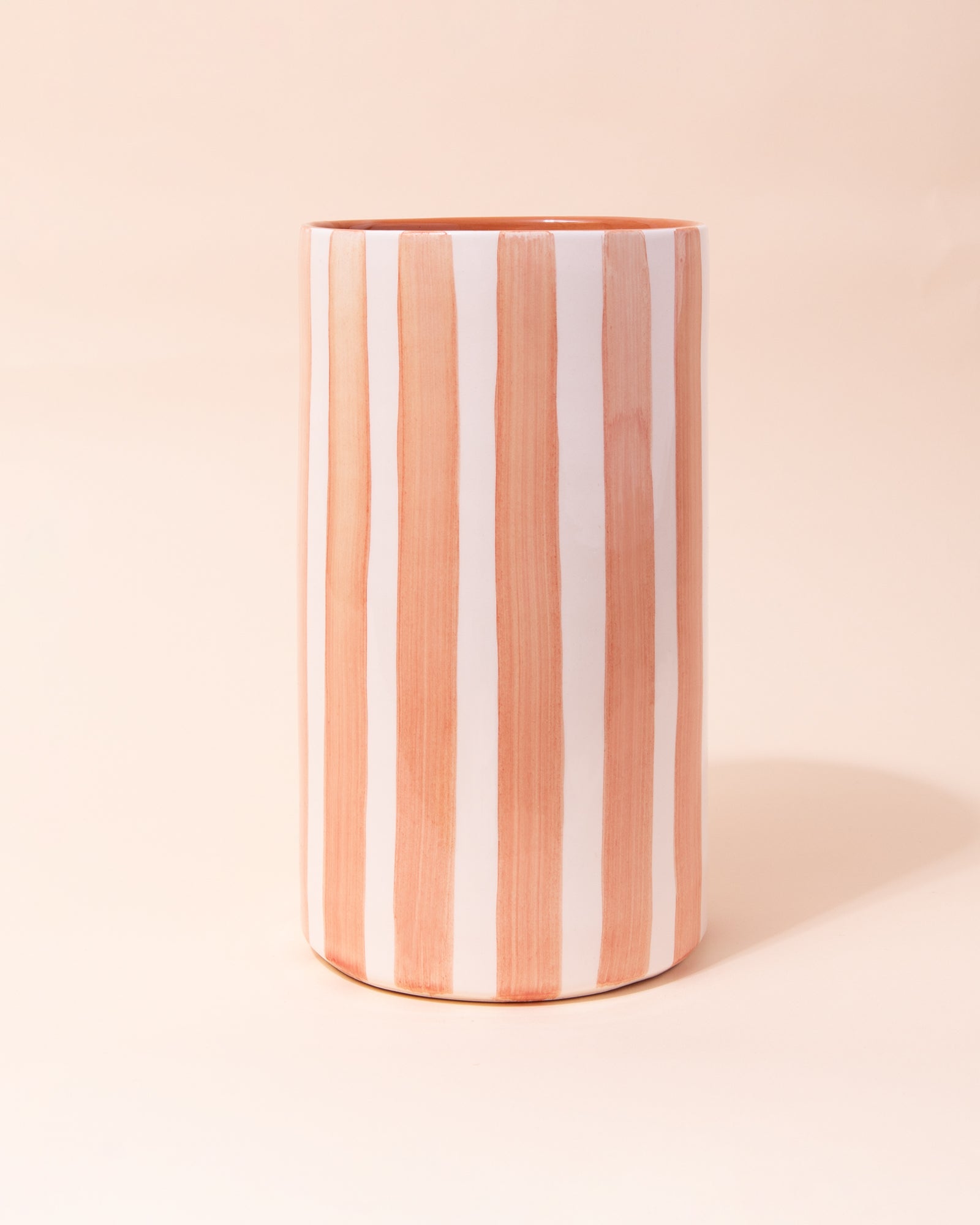 Casa Cubista Bold Stripe Vase | Peach