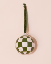 Christmas Bauble | Green Check