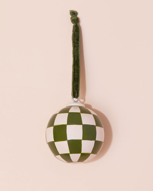 Christmas Bauble | Green Check