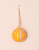 Christmas Bauble | Yellow Stripe