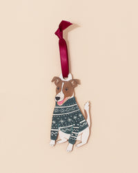 Jack Russell Christmas Decoration