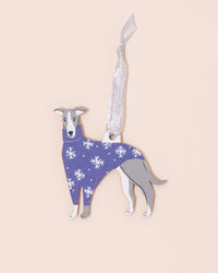 Whippet Christmas Decoration