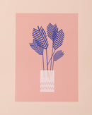 Clare Nicolson Pink Palm Print