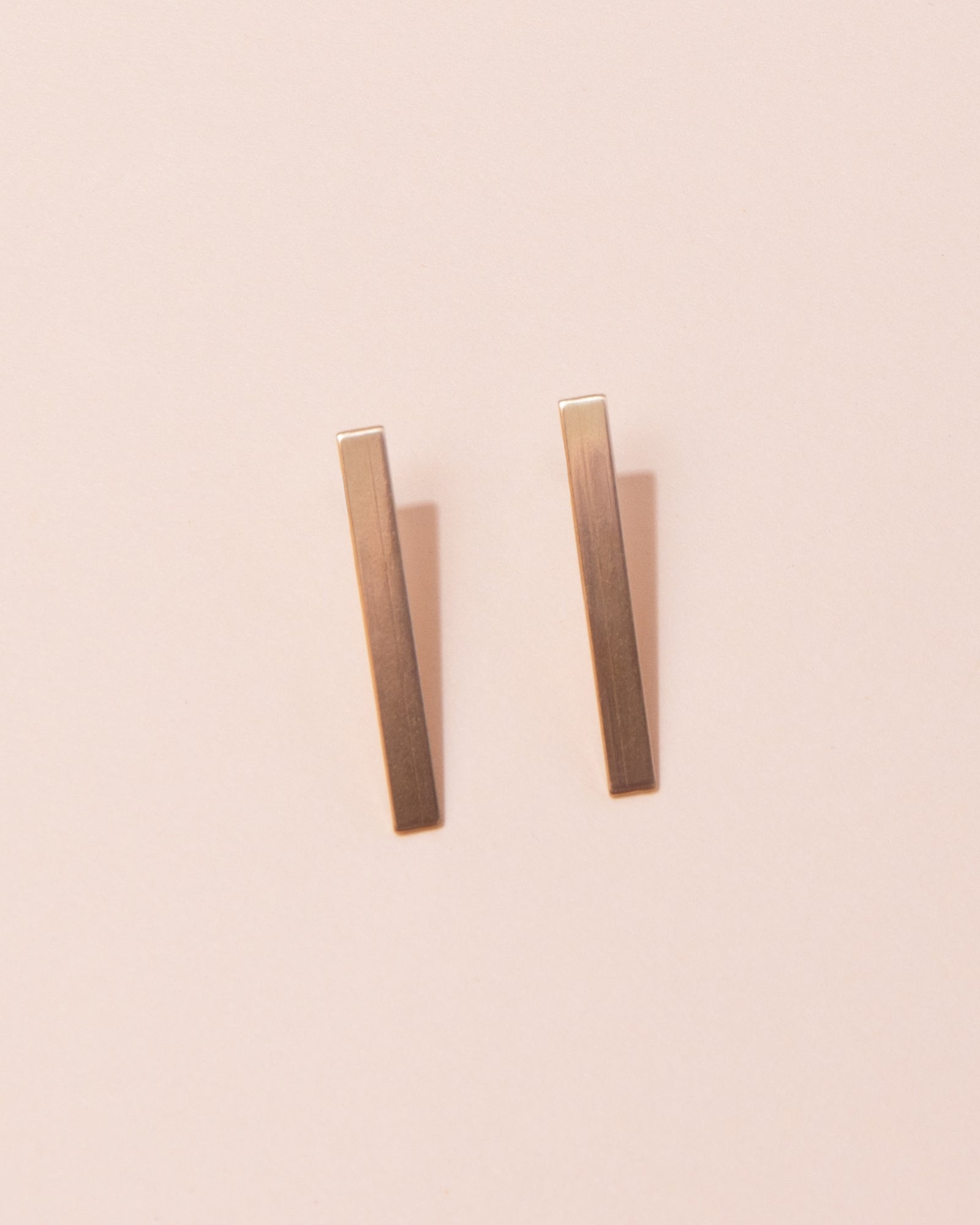 Custom Made Brass Parallel Earrings