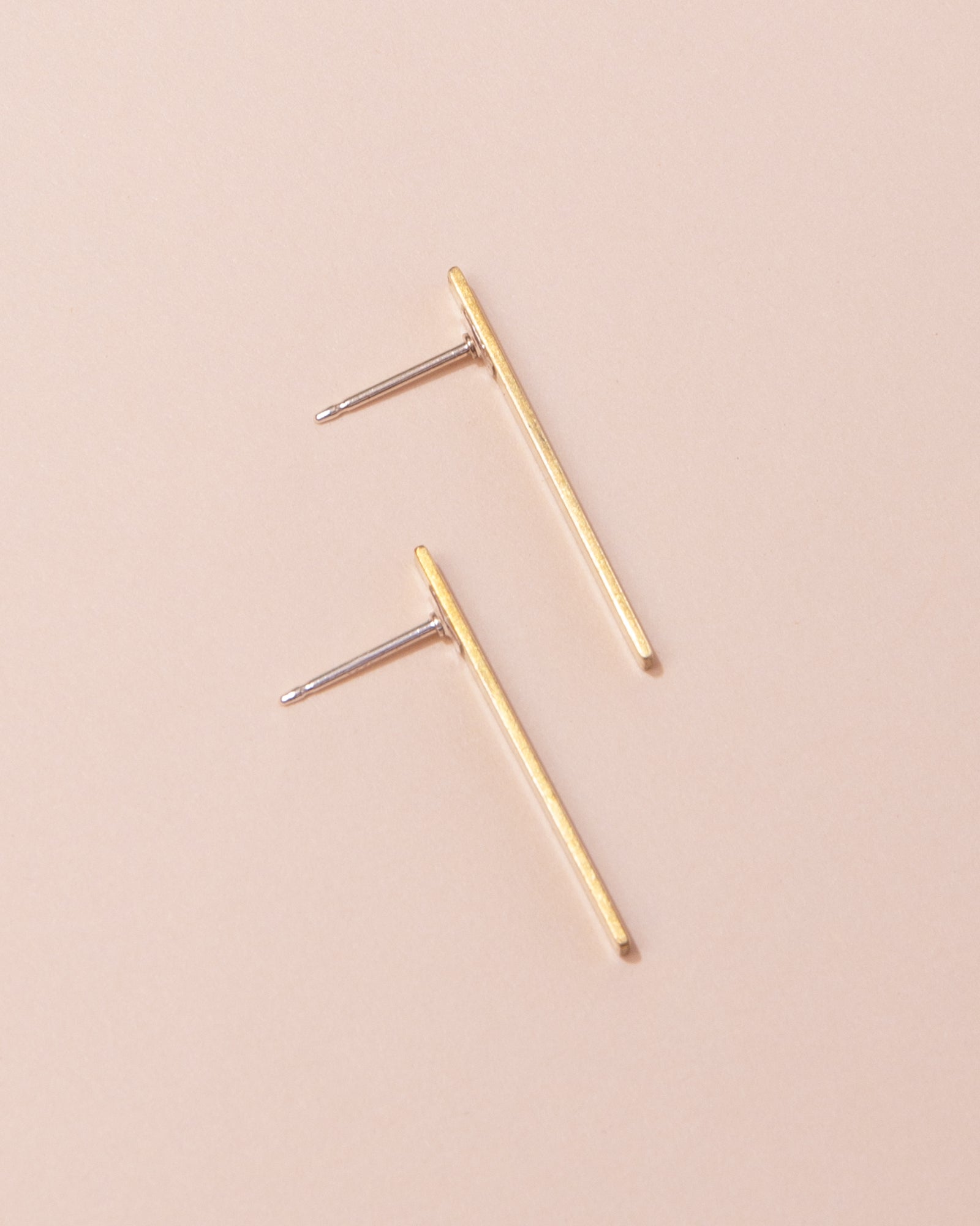 Custom Made Brass Parallel Earrings