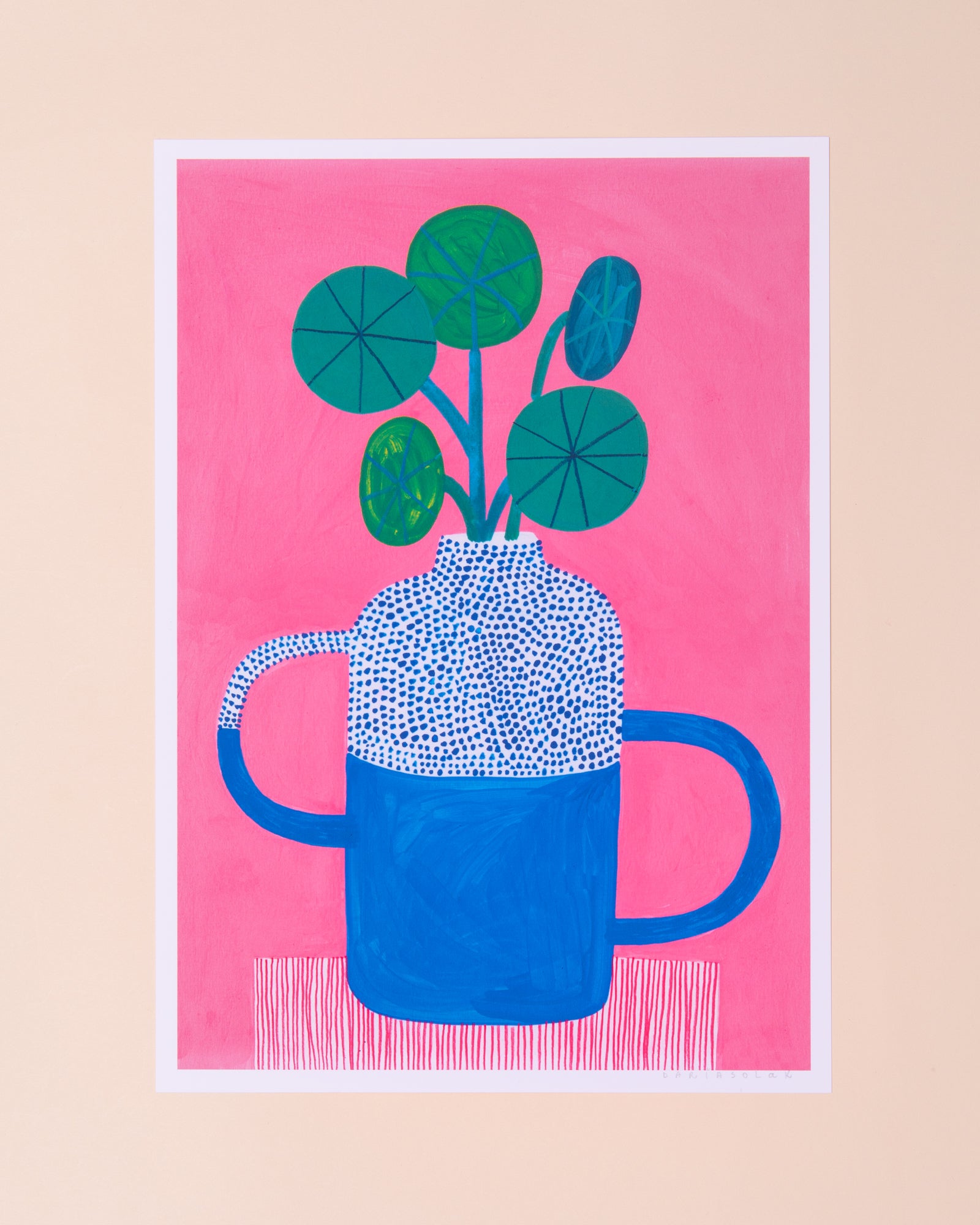 Pilea Plant Print