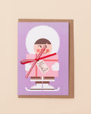 Eskimo Bow Christmas Card