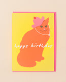Party Cat Greetings Card