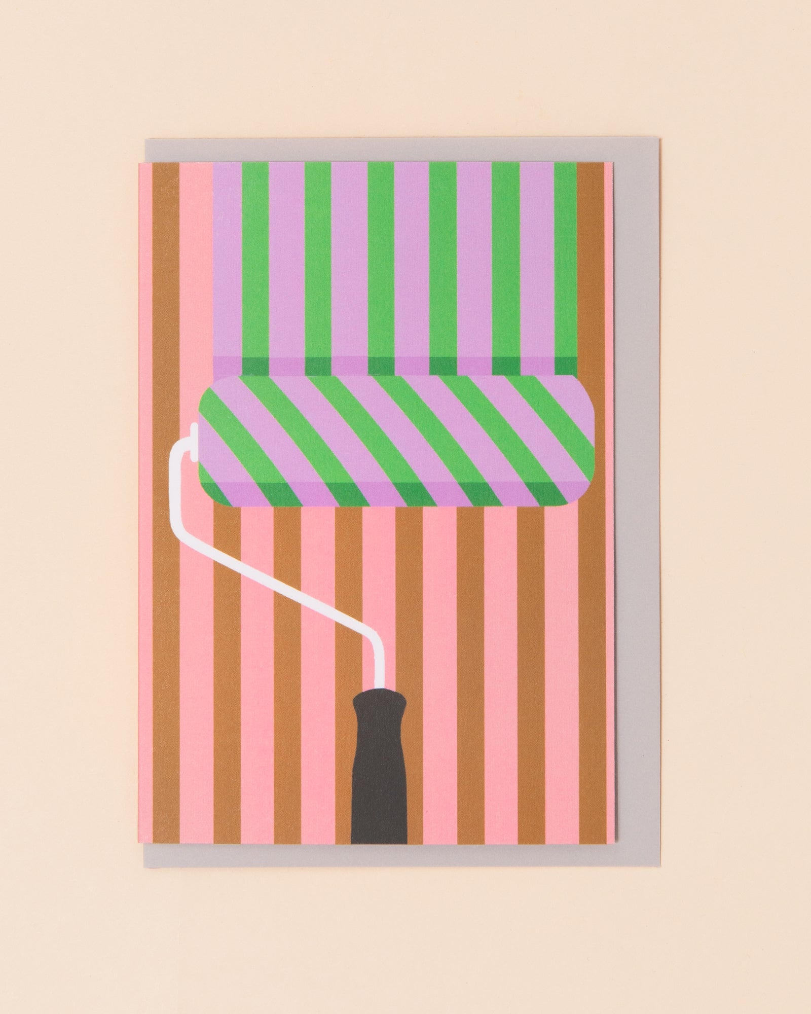 Stripe Deco Greetings Card