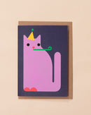 Birthday Cat Greetings Card