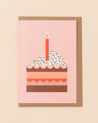 Birthday Cake Greetings Card