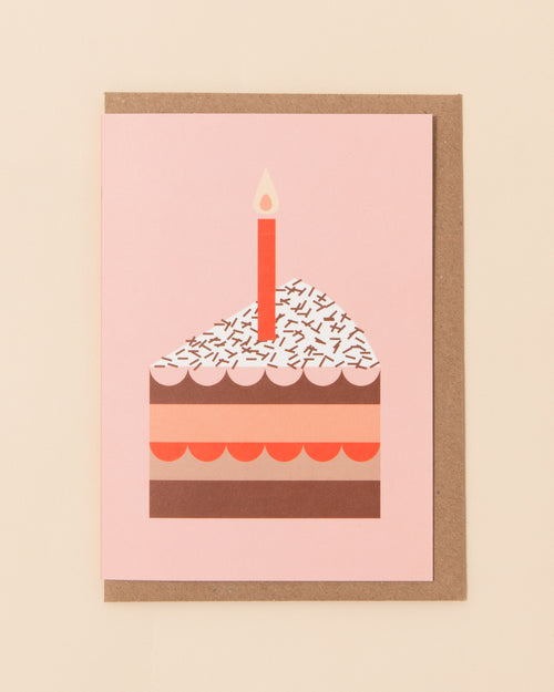 Birthday Cake Greetings Card