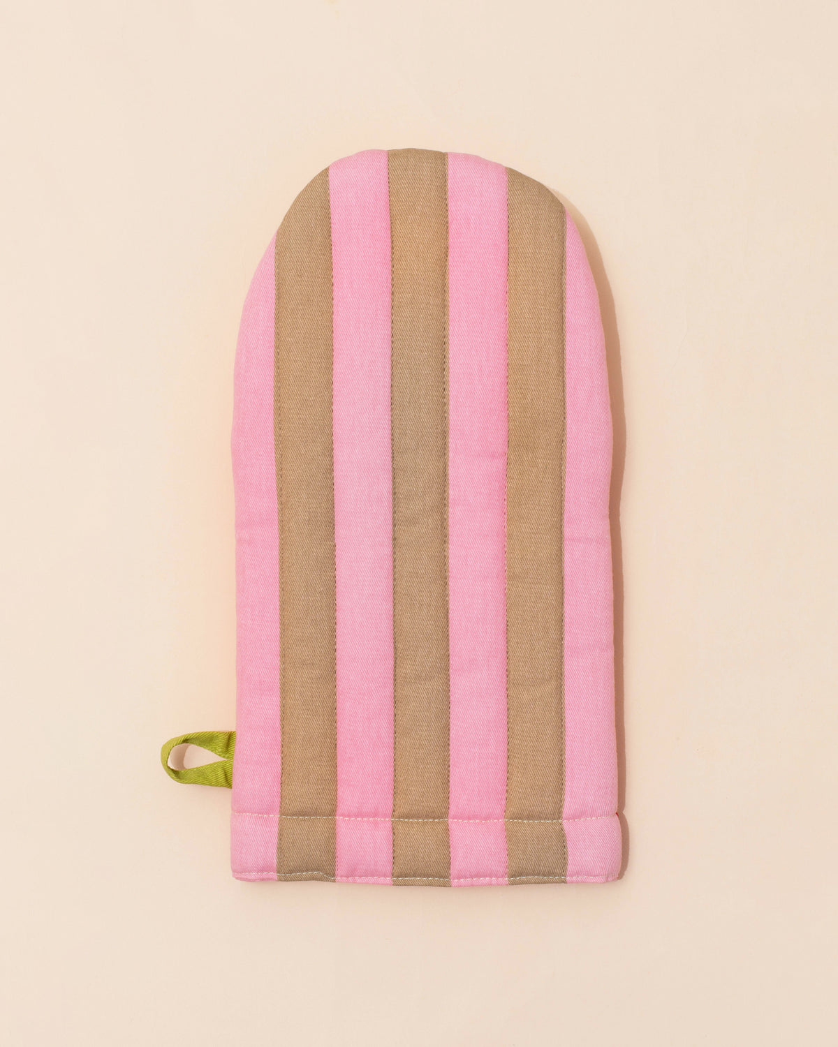 Dusen Dusen Quilted Oven Mitt | Ladybug Stripe