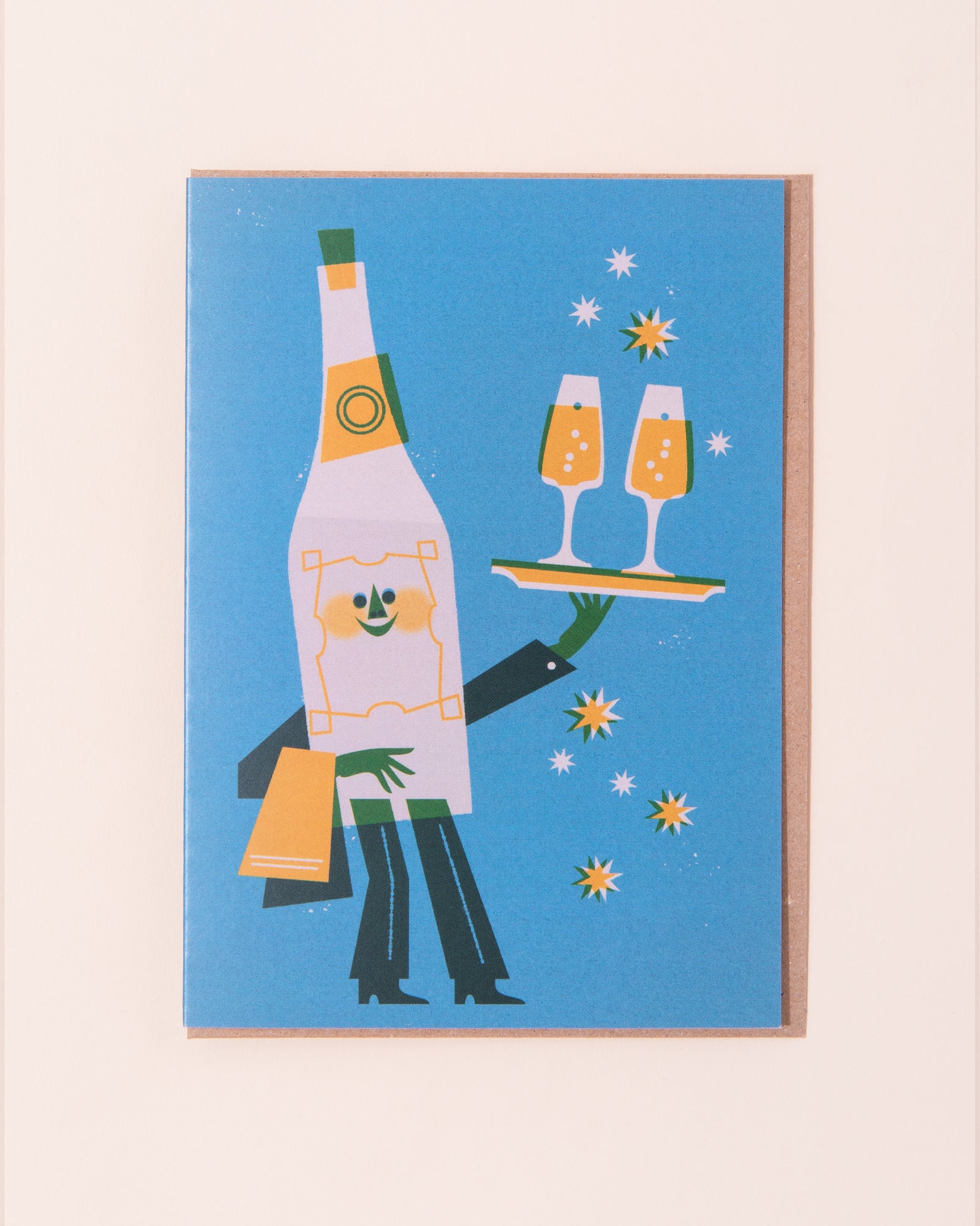 Champagne Greetings Card
