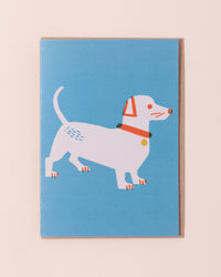 Sausage Dog Greetings Card
