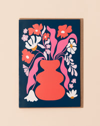 Flower Pot Greetings Card