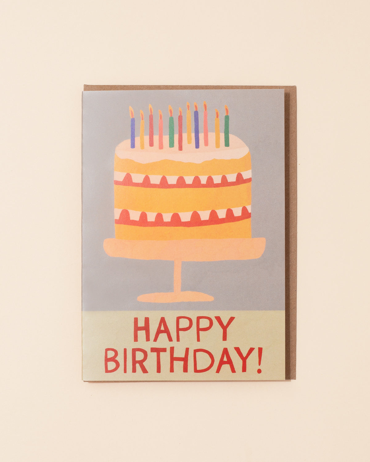 Happy Birthday Cake Greetings Card