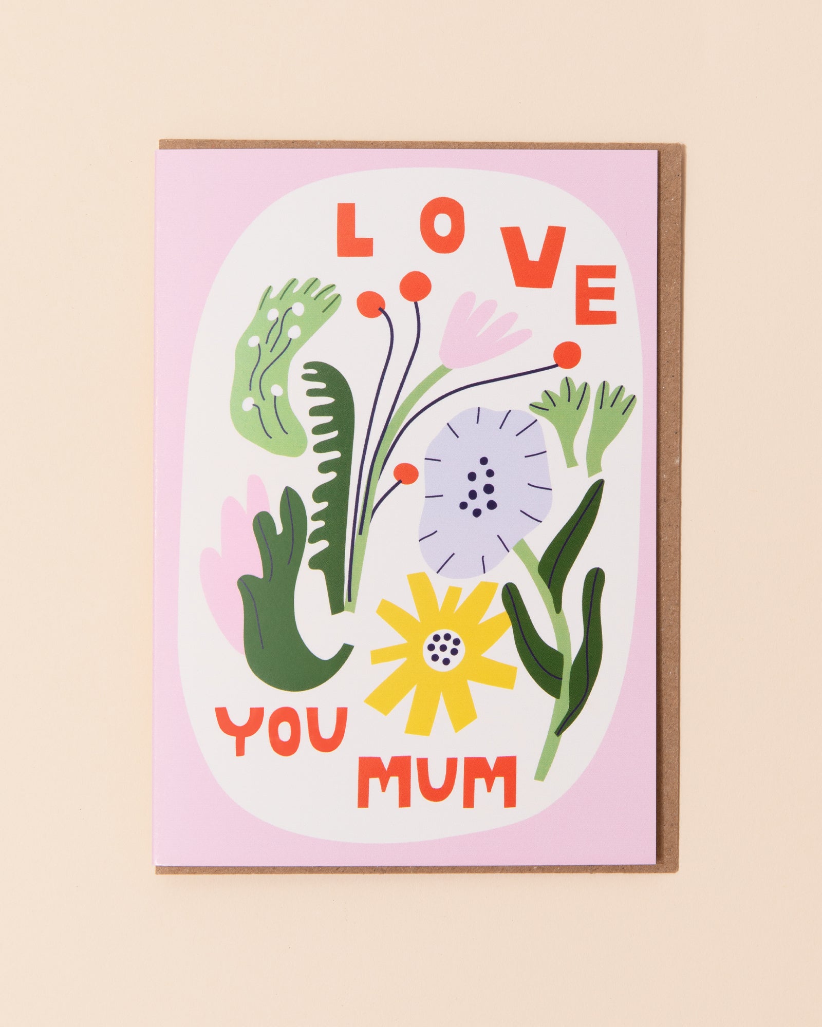 Love You Mum Greetings Card