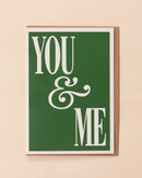 You & Me Greetings Card