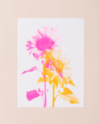 Eve Print Studio Sunflower Mono Fluoro Print