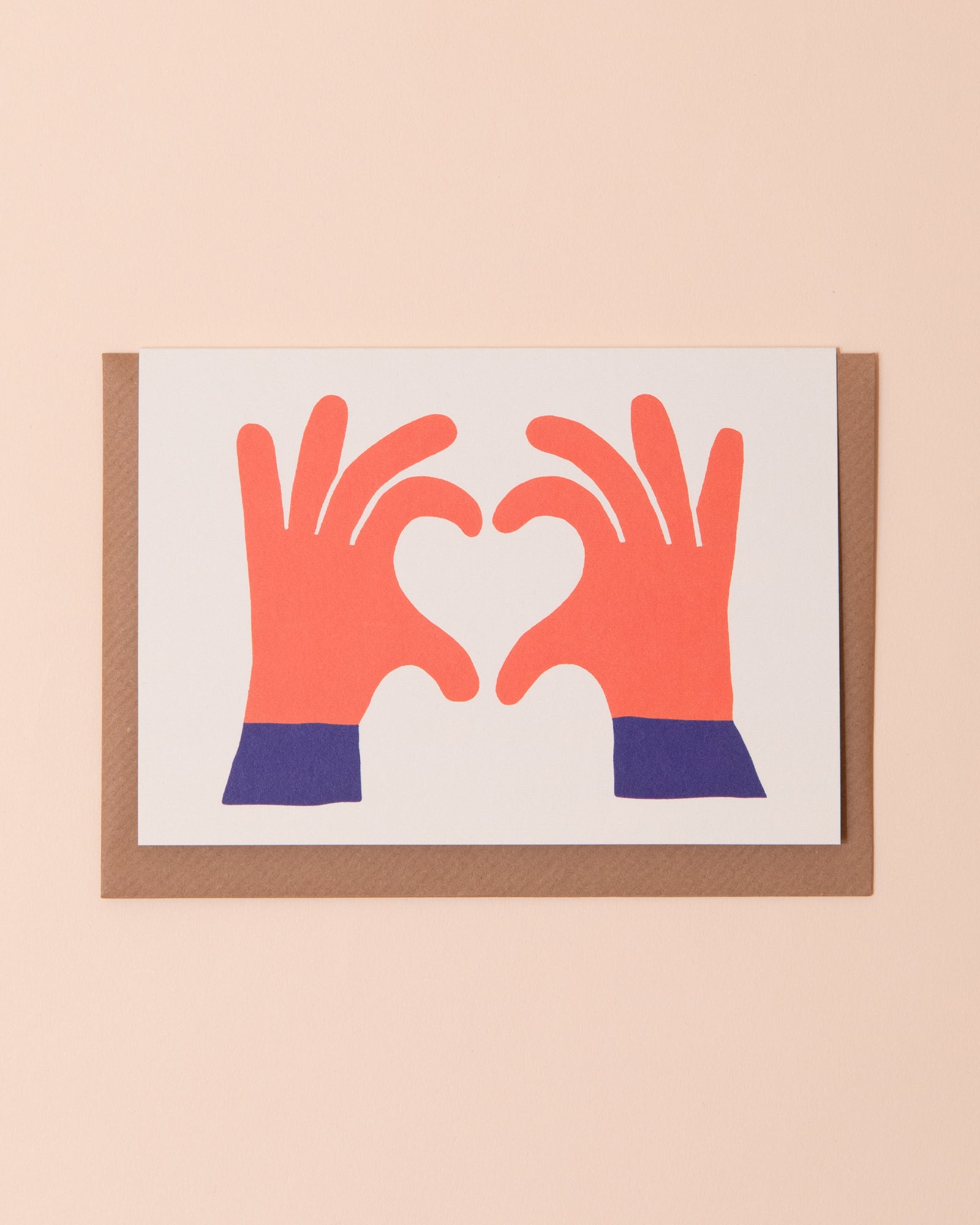 Heart Hands Greetings Card